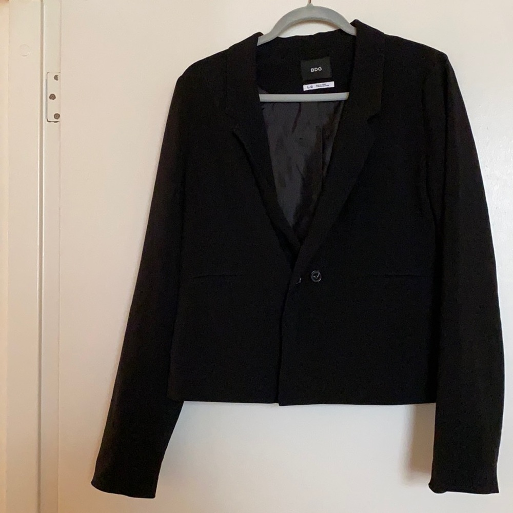 BDG Sleek Black Blazer: Women’s Large - Picture 3 of 6